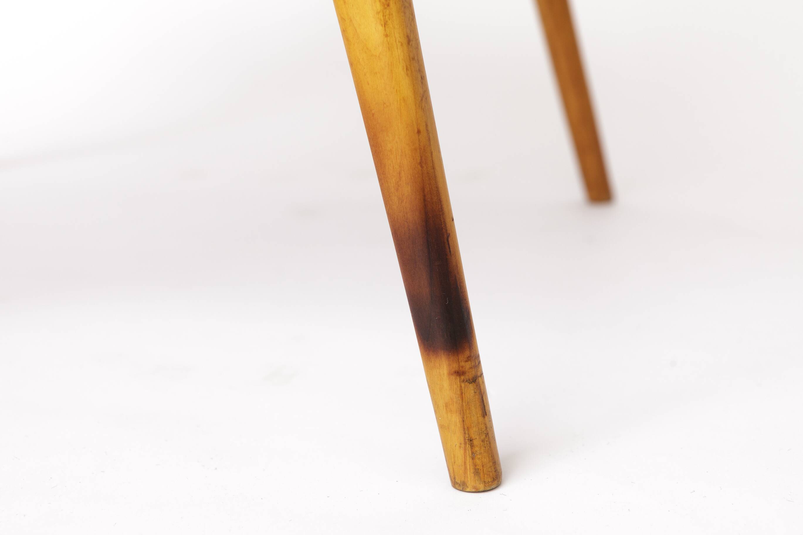 Set of 3 Vintage Beechwood Chairs, 2 Side & 1 Armchair, 1970s, Germany