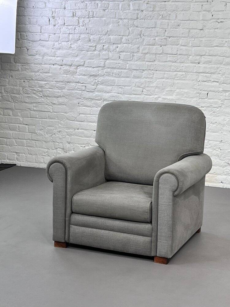 Fauteuil Gris en Tissu, 1990s