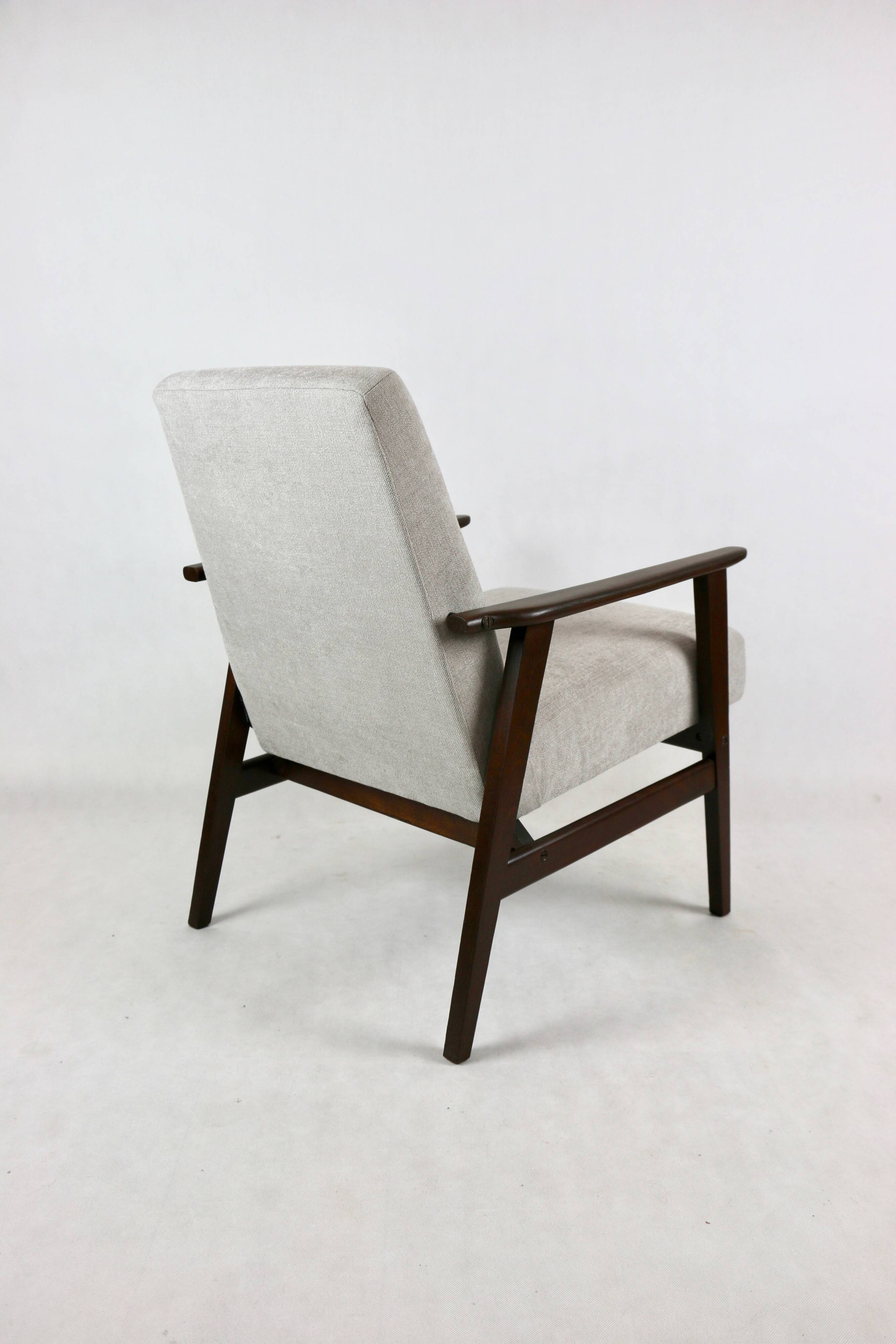 Fauteuil vintage Fox gris clair, années 1970