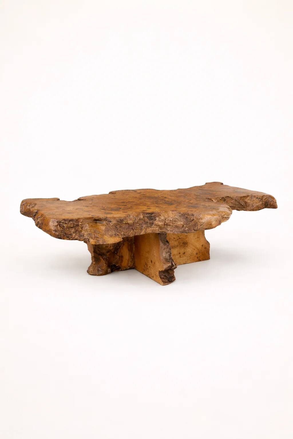 1950s walnut coffee table.