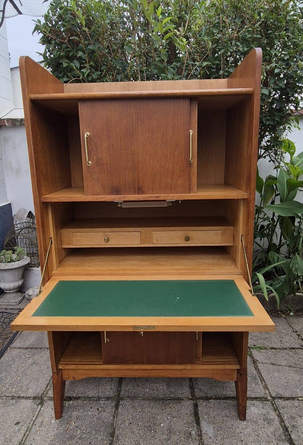 Oak secretary desk, 1960
