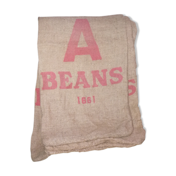 Transport of beans in Burlap bag