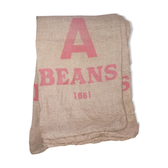 Transport of beans in Burlap bag