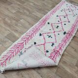 Handmade wool Berber rug 290 x 90 cm