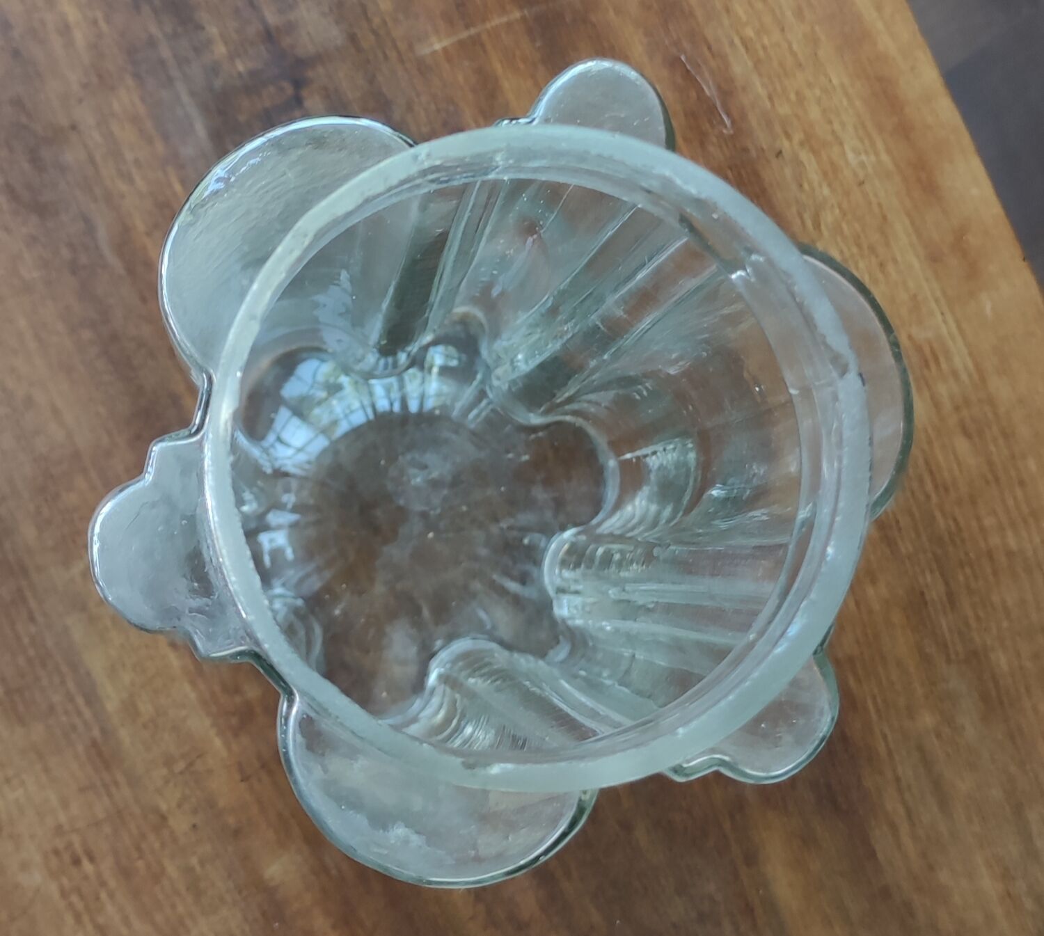 Large old blown glass jar