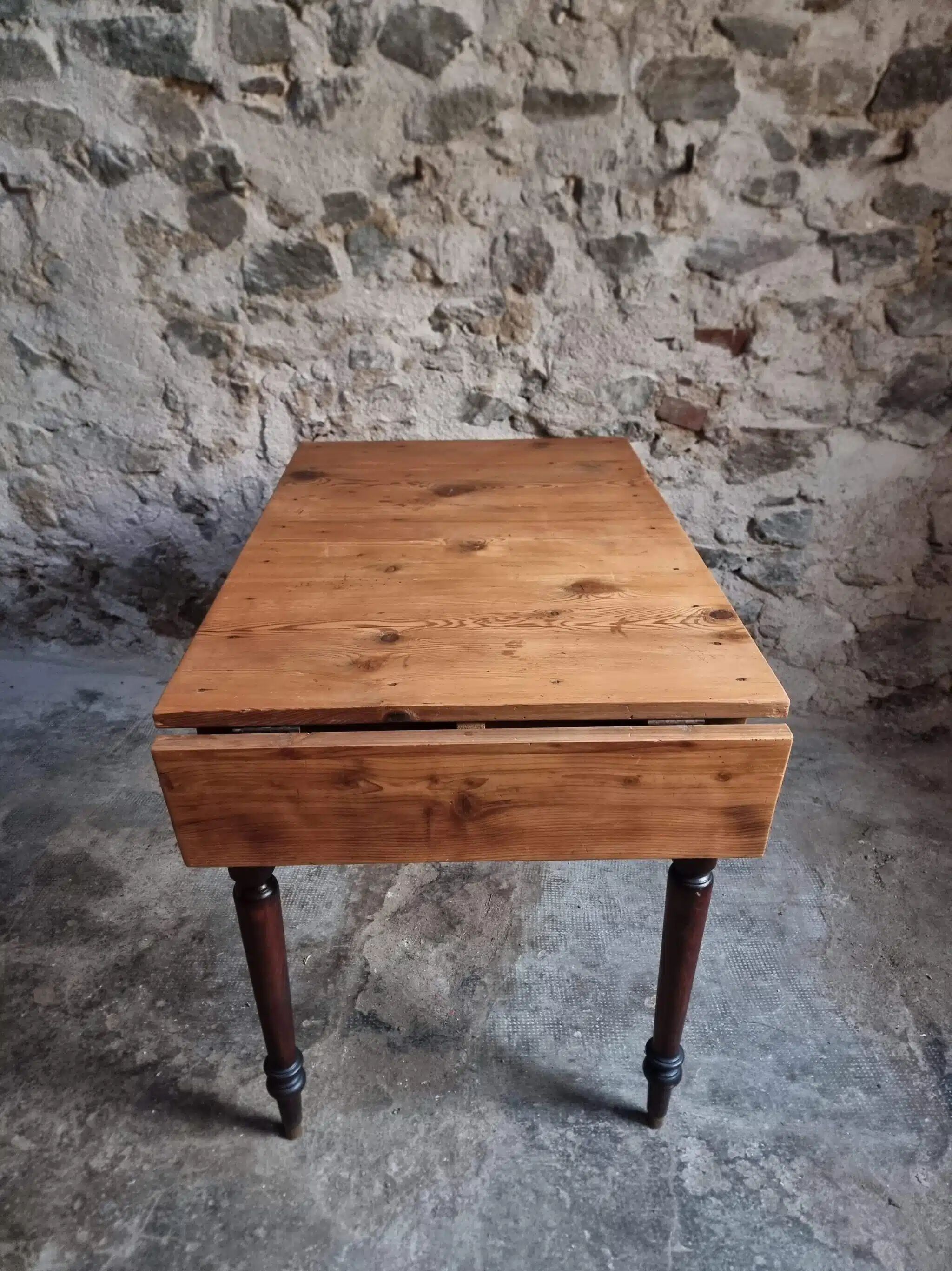 French vintage kitchen/desk table, extendable, 1930s