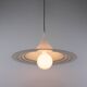 Vintage Black And White Meblo "Albatros" Trumpet Pendant Lamp