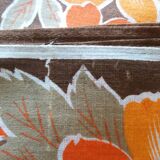 Vintage 70s flower power napkins, set of 12.