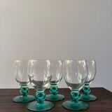 Lot de 5 verres à vin luminarc modèle Molière coloris Saphir
