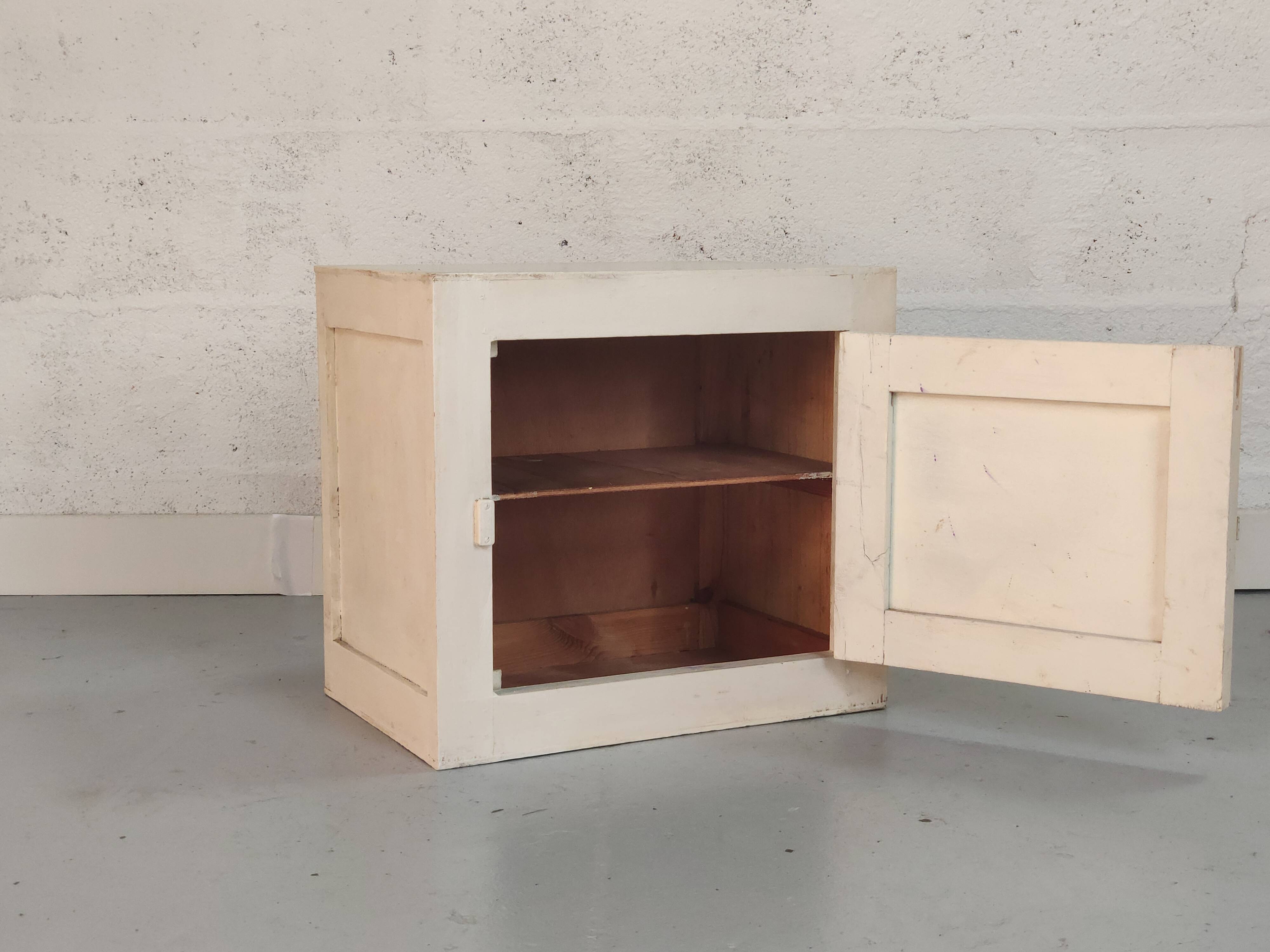 White bedside table chest style