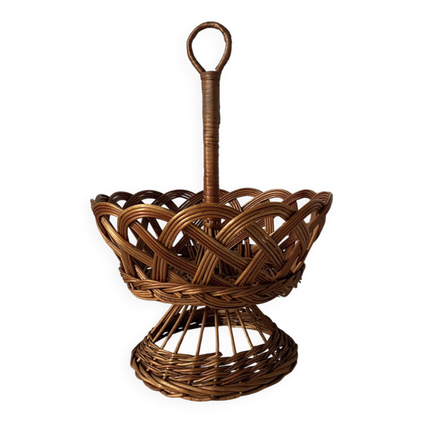 Corbeille à fruits sur pied en osier — Beyit