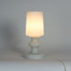 Lampe de table en verre opalin blanc, Stefan Tabery 1960s