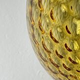 Vintage yellow Murano sphere pendant lamp, Italy, 1970s.