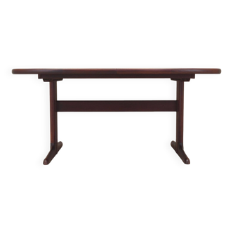 Mahogany table, Danish design, 1990s, manufacturer: Skovby