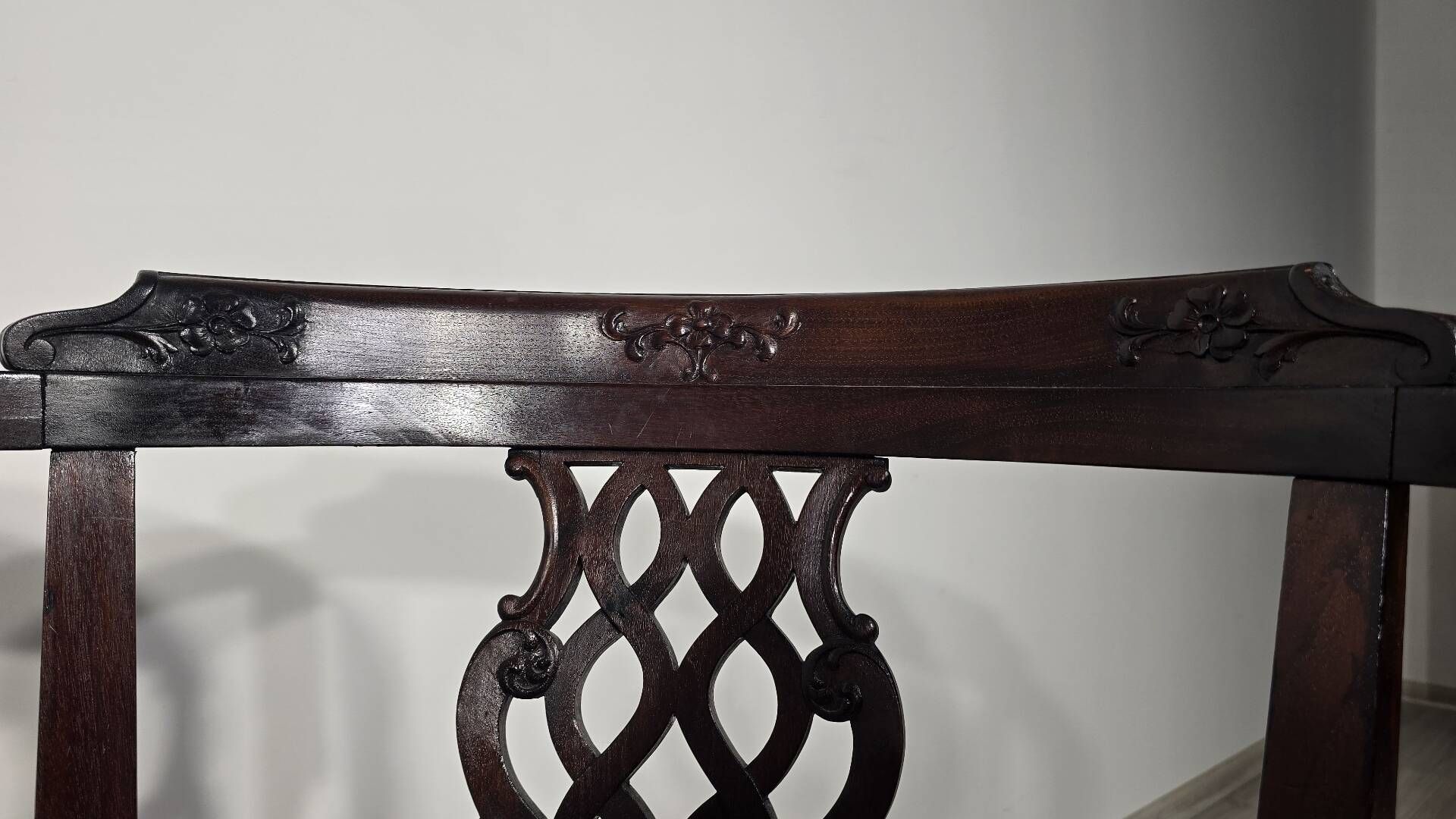 Chippendale style chairs