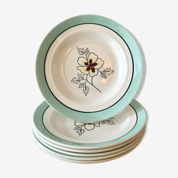 Set de 6 assiettes creuses Couleur mint