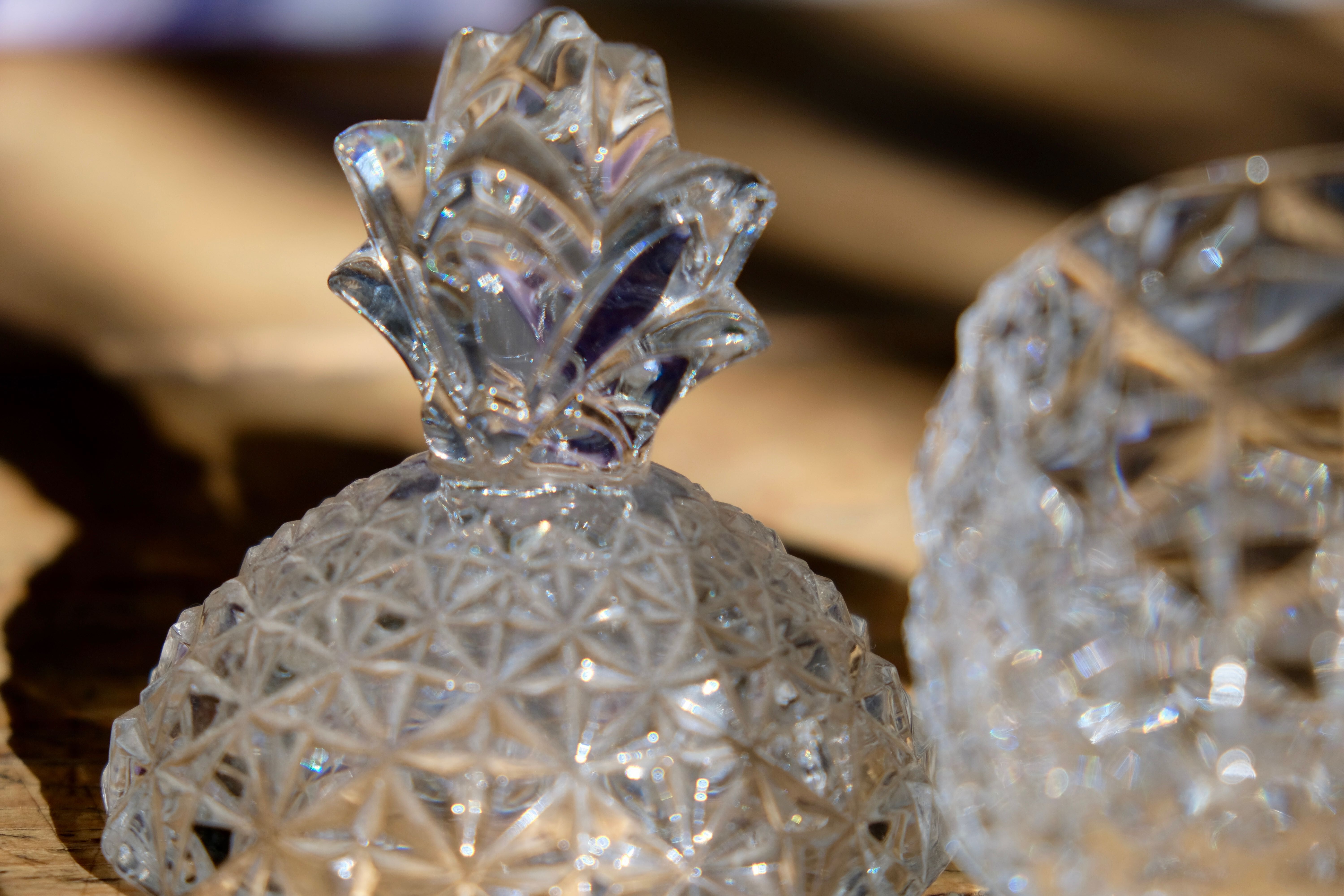 Pineapple cut crystal