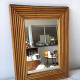 Mirror rattan rectangular 70 40x31cm