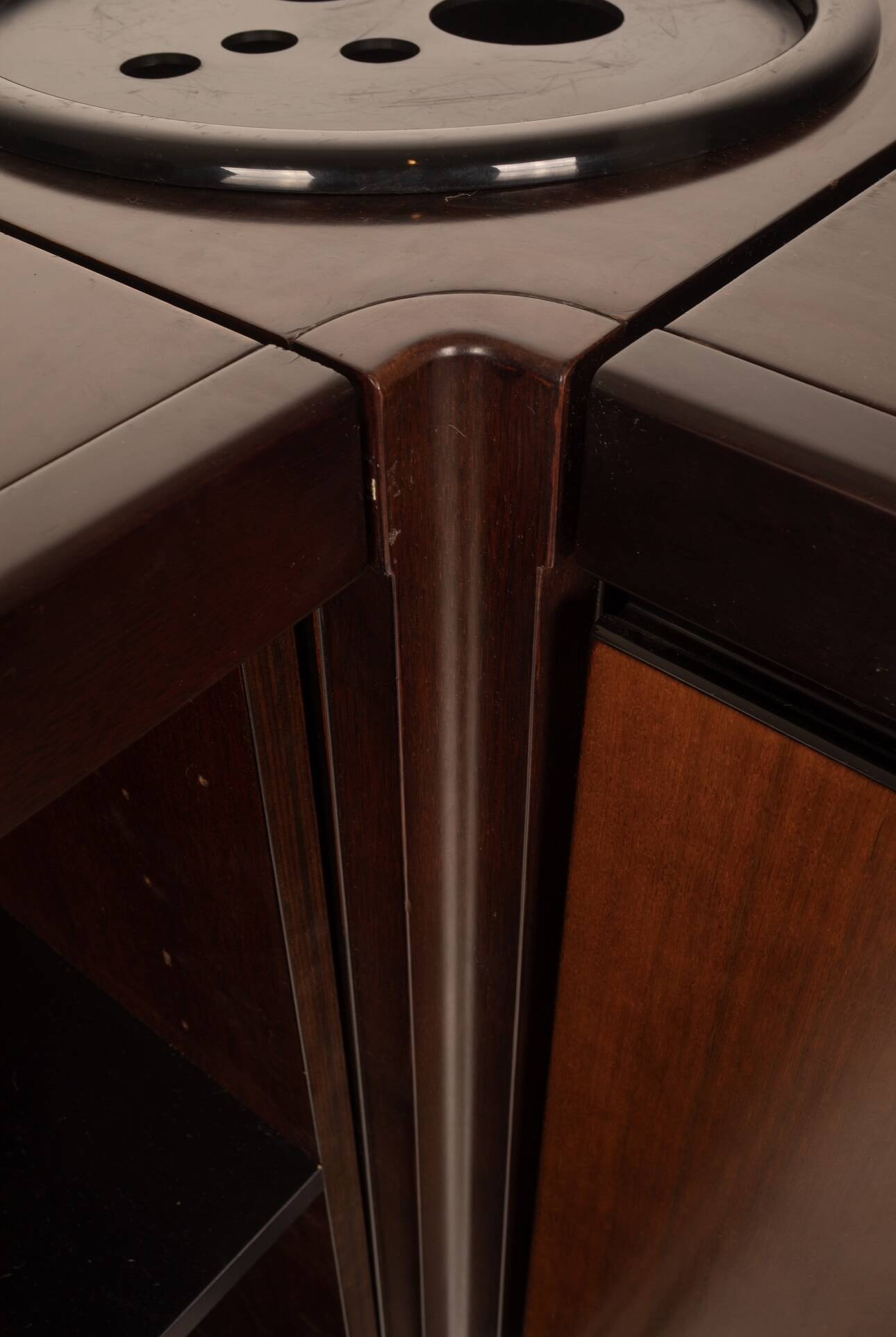 Coppia di Armadietti e Bar "S11" di Angelo Mangiarotti per Sorgente dei Mobili