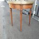 High table old hot water bottle Louis XVI style marble top