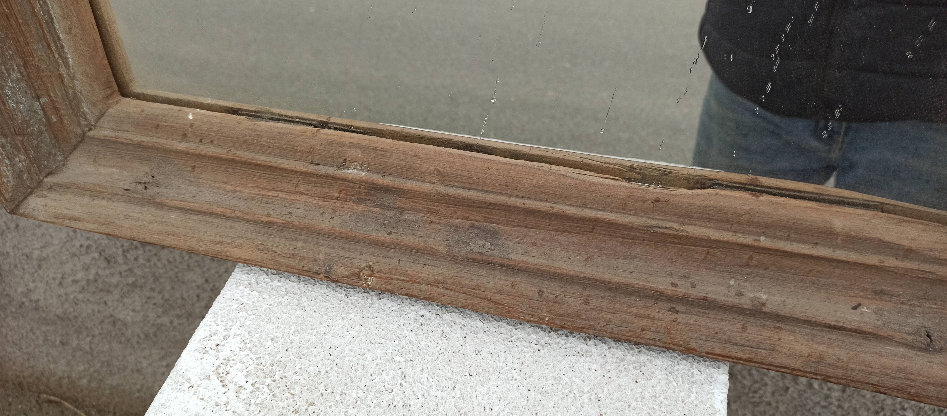 Antique wooden mirror