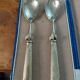 White metal Art Deco salad cutlery