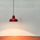 German enamelled pendant lamp from the mid-century by Kaiser Idell / Kaiser Leuchten, 1960s.