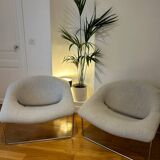 Pair of Cubic armchairs by Olivier Mourgue