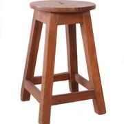 Tabouret d'atelier en teck birman