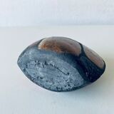 Enamelled ceramic lens vase