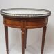 Tabel hot water bottle pedestal table Louis XVI style
