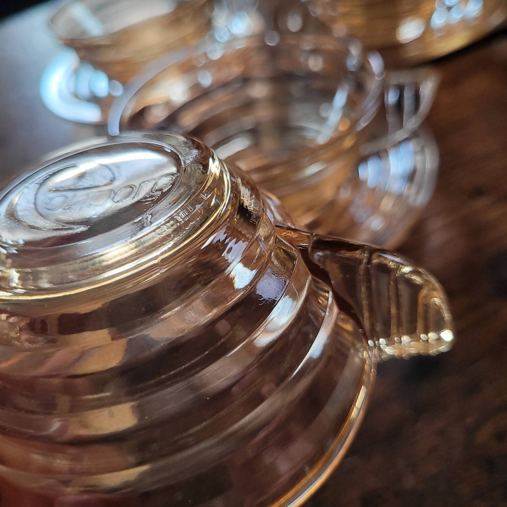 Vintage Gondolo coffee set - 6 cups and saucers, 70s style -