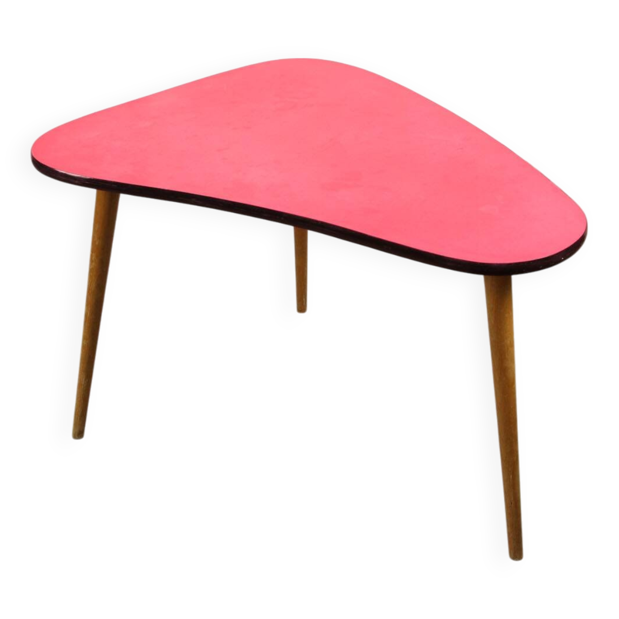 Mid Century Italian Oval Red Table