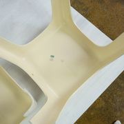 Beige plastic mid-century stools model No. by Valenti Milano Italy