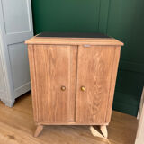 Bedside table raw solid wood