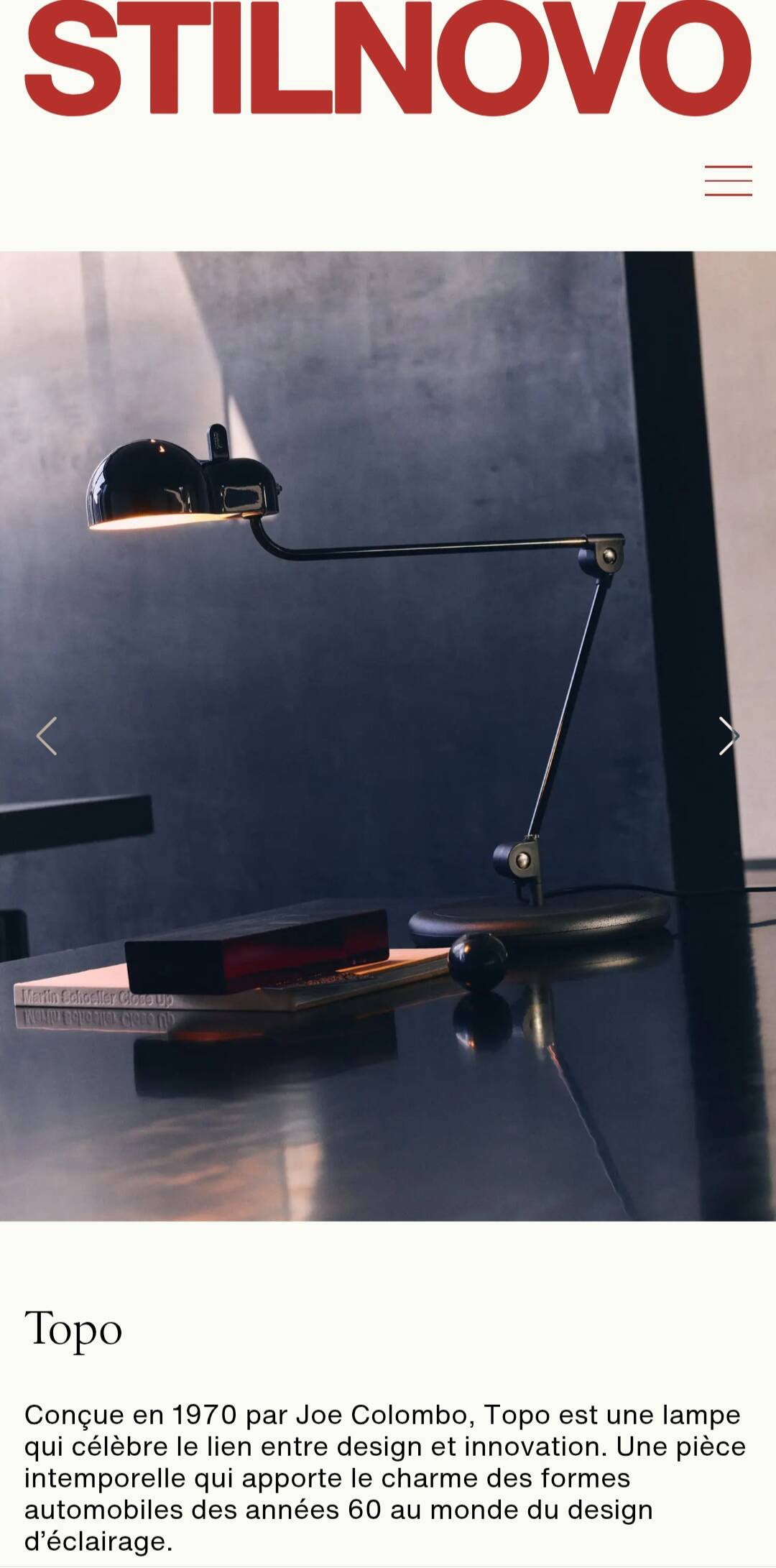 Topo lamp by Joe Colombo for Stilnovo 1970 First Edition