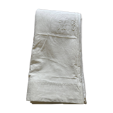 Old linen cloth marked MTM