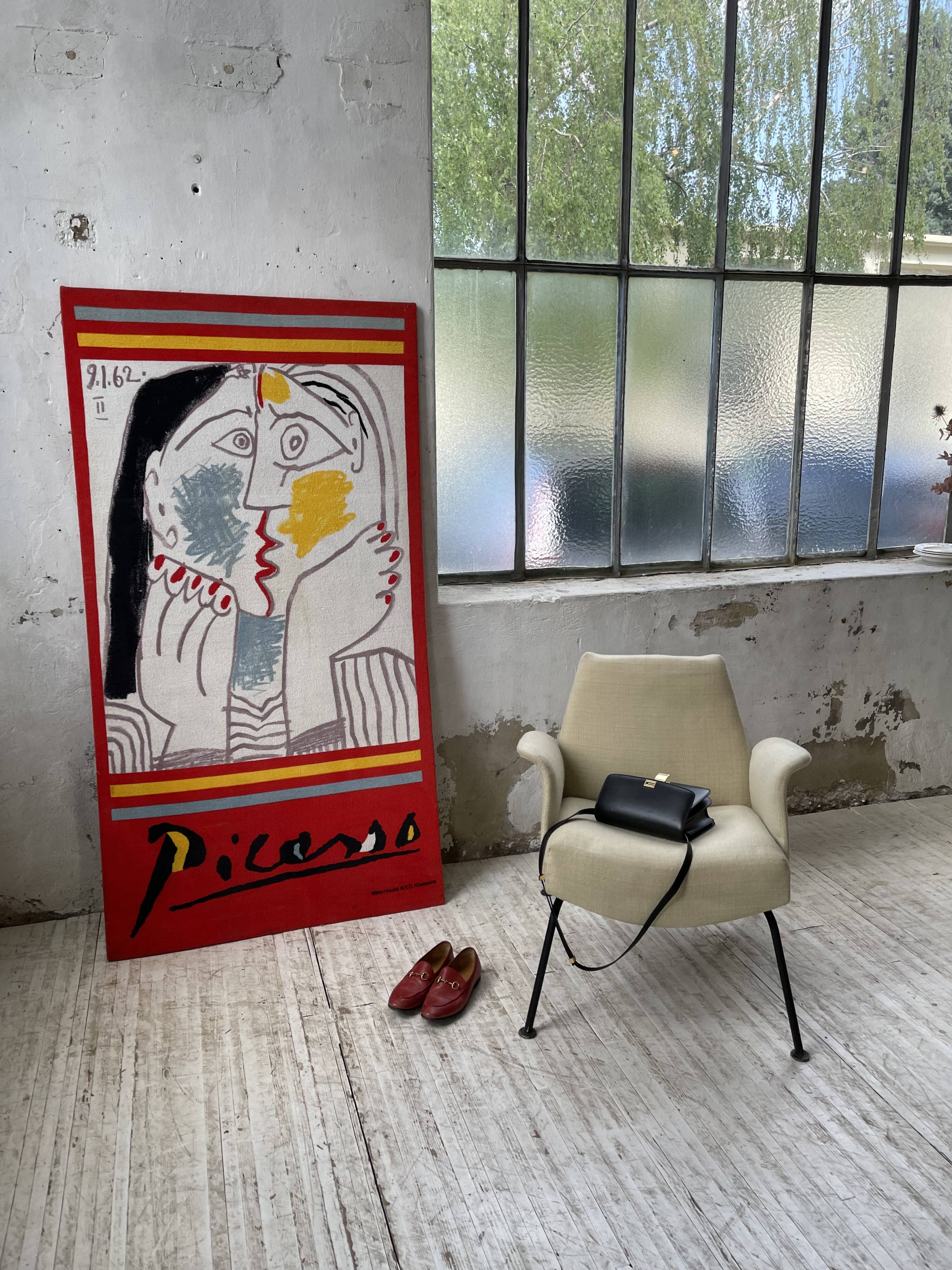 Canvas tapestry Picasso fabric coated on wood XXL