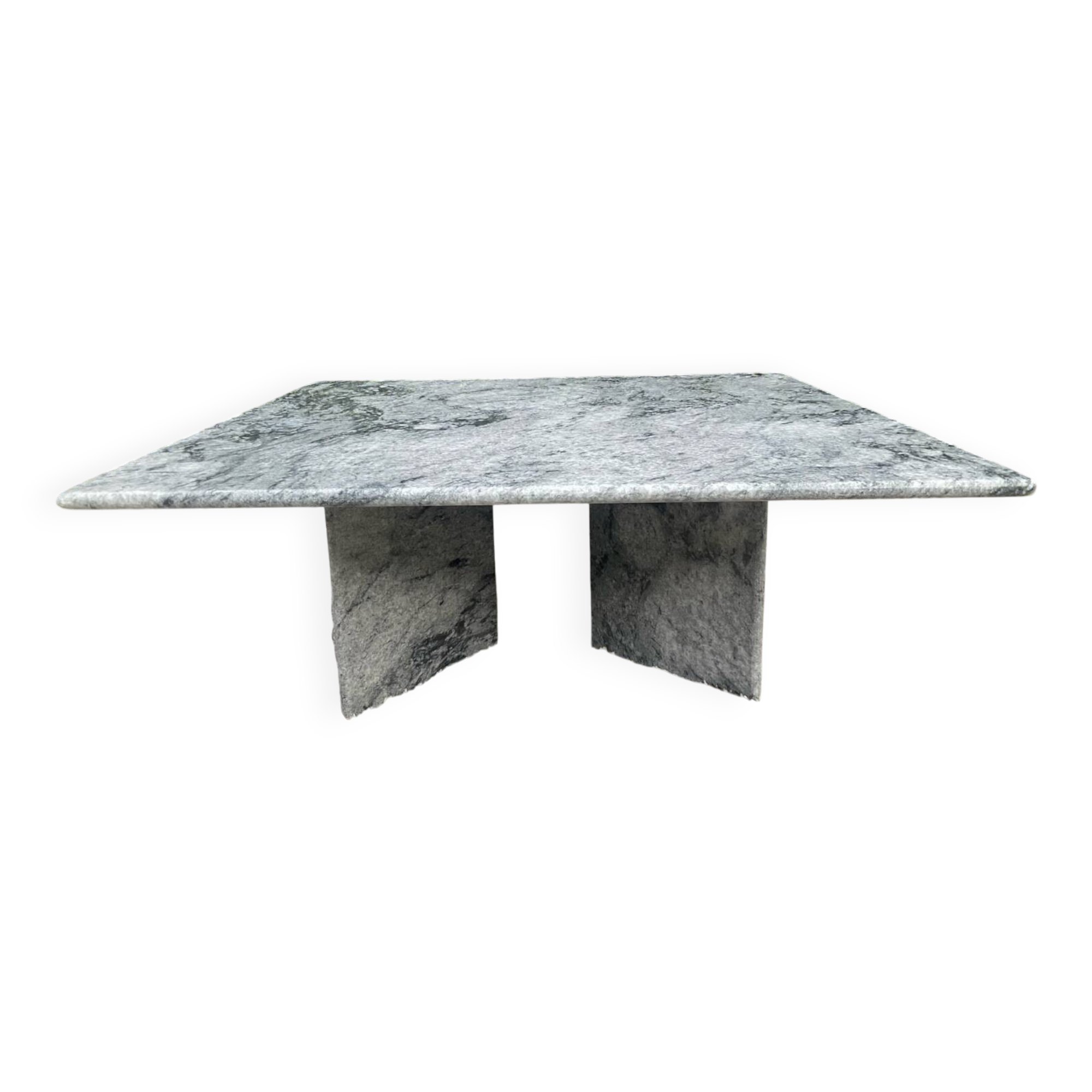 Vintage square marble coffee table from the 70s-80s.