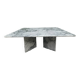 Vintage square marble coffee table from the 70s-80s.