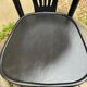4 vintage black bistro chairs