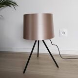Reading floor lamp on black tripod tripod Christian Ghion style