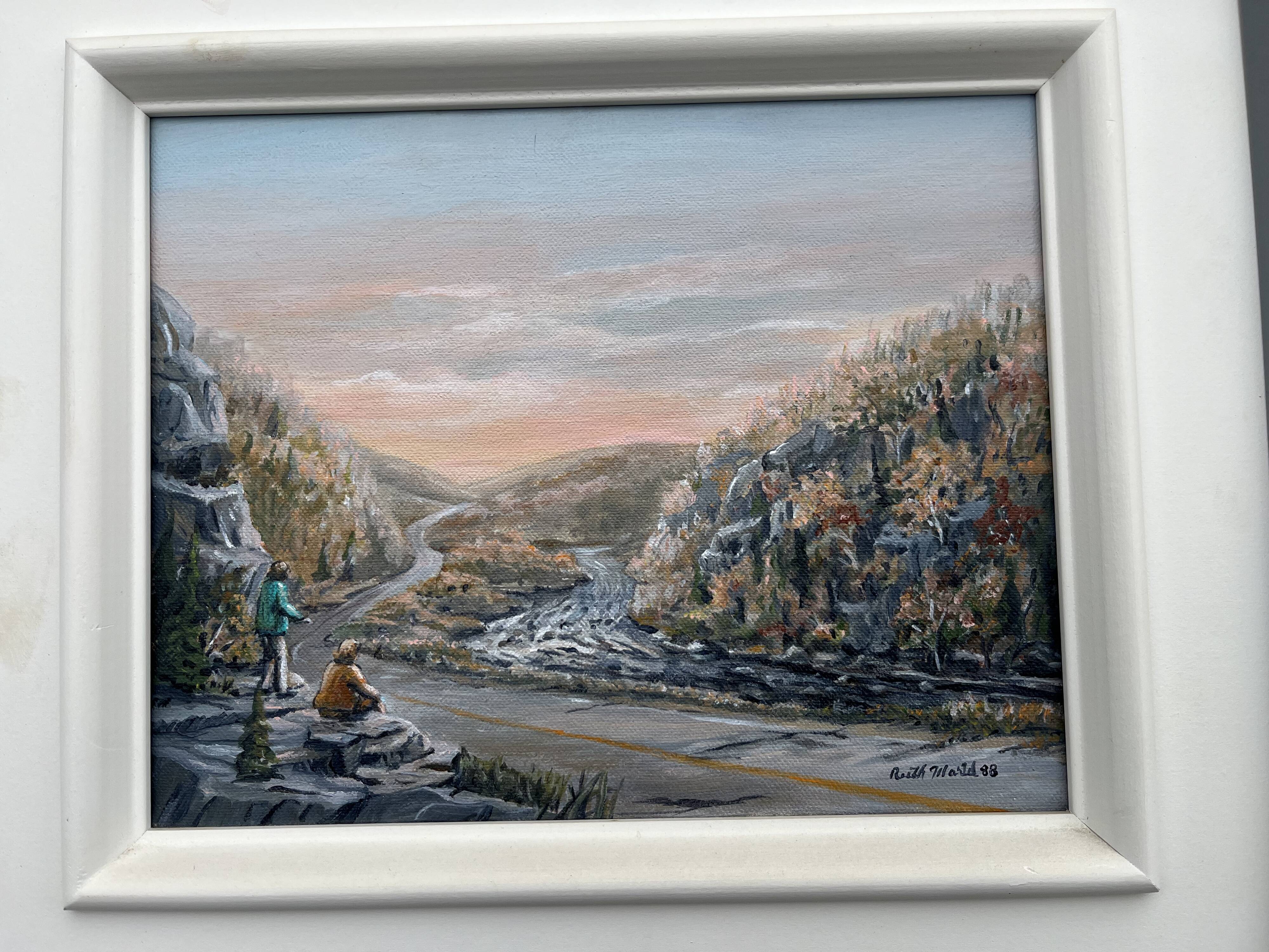 Painting Mountainous landscape with figures Ruth Martel