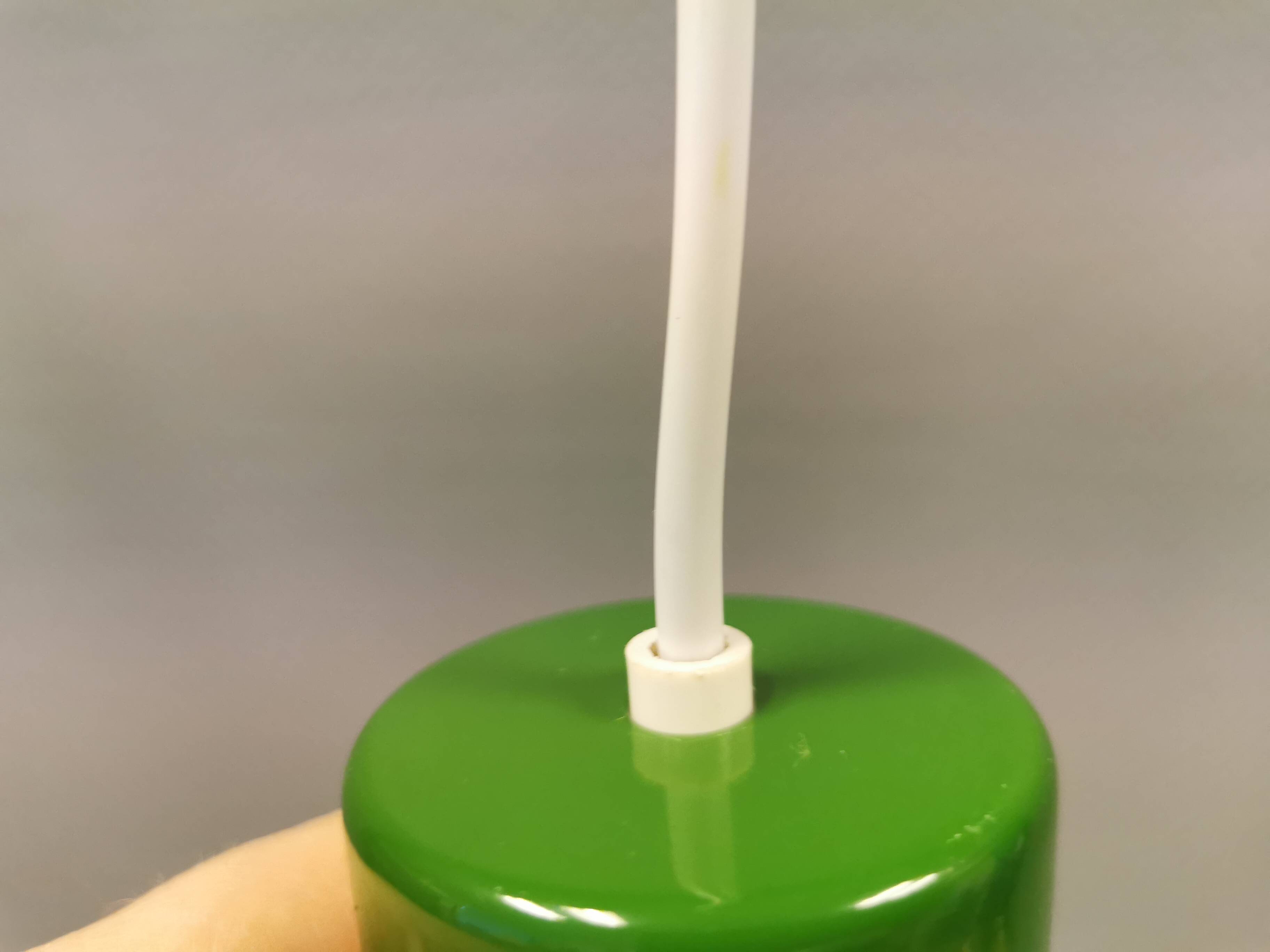 Mini bunker hanging lamp designed by Jo Hammerborg for Fog & Mørup 1974.