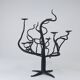 Brutalist Sculptural Chandelier Tree of Life Hand-Forged, 1970s