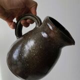 Glazed pitcher signed "Milky Way" decoration