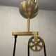Italian brass light pendant, 1980s