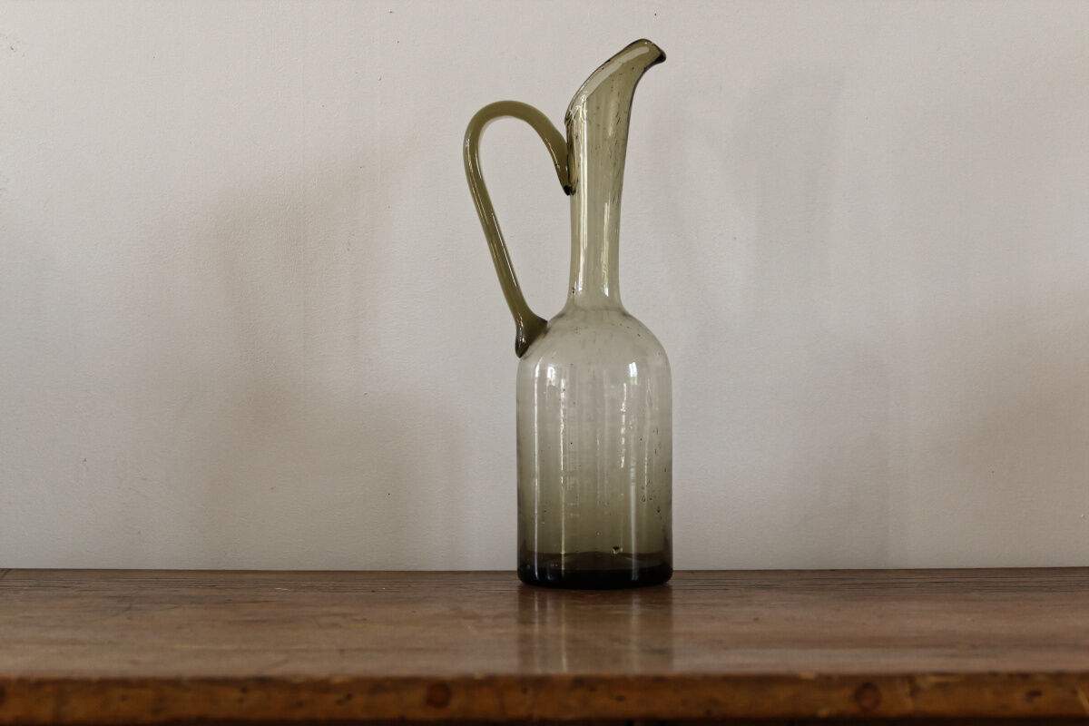 Blown glass ewer
