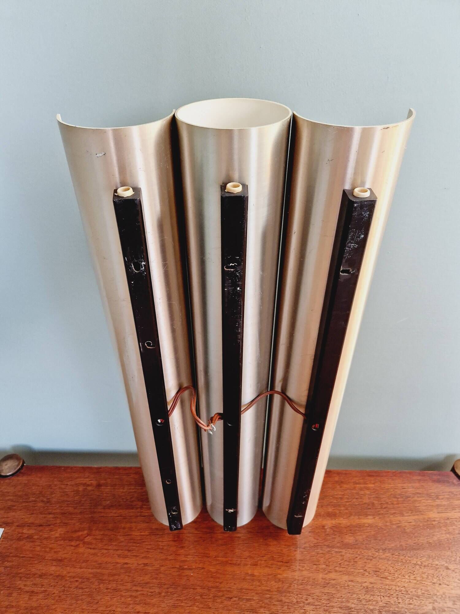 Set of 3 fuga xl wall lights (60cm), raak, 1960s