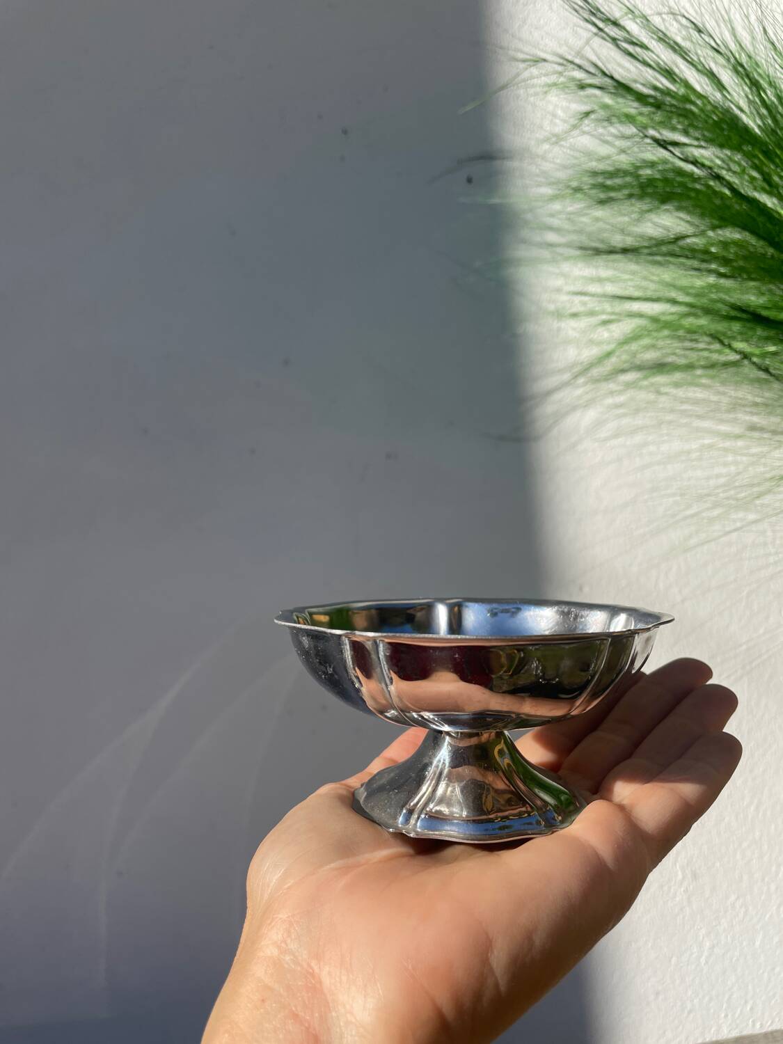5 stainless steel cups 1970